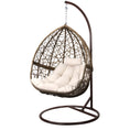 Load image into Gallery viewer, Gardeon Outdoor Hanging Swing Chair - Brown
