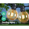 Load image into Gallery viewer, Jingle Jollys 23m LED Festoon String Lights 20 Bulbs Kits Wedding Party Christmas G80
