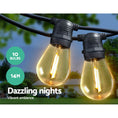 Load image into Gallery viewer, Jingle Jollys 14m LED Festoon String Lights 10 Bulbs Kits Wedding Party Christmas S14
