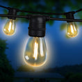 Load image into Gallery viewer, Jingle Jollys 14m LED Festoon String Lights 10 Bulbs Kits Wedding Party Christmas S14
