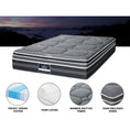 Load image into Gallery viewer, Giselle 35CM QUEEN Mattress Bed 7 Zone Dual Euro Top Pocket Spring Medium Firm
