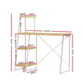 Load image into Gallery viewer, Artiss Computer Desk Laptop Table Bookshelf Desk Storage Rack Home Study Office
