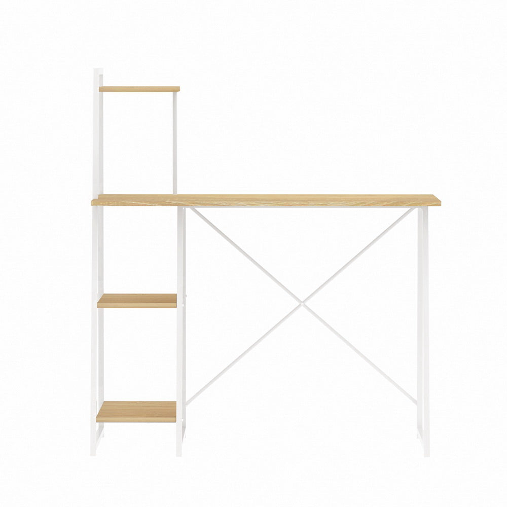 Emily Computer Desk Laptop Table Bookshelf Desk Storage Rack Home Study Office