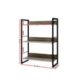 Load image into Gallery viewer, Emily Home Office Study Bookshelf Display Shelves Metal Bookcase Wall Storage

