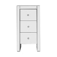 Load image into Gallery viewer, Artiss Mirrored Bedside table Drawers Furniture Mirror Glass Quenn Silver
