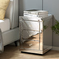 Load image into Gallery viewer, Artiss Set of 2 Bedside Tables Drawers Mirrored Side End Table Cabinet Nightstand
