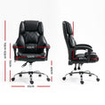 Load image into Gallery viewer, Artiss Executive Office Chair Leather Gaming Computer Desk Chairs Recliner Black
