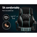 Load image into Gallery viewer, Artiss Executive Office Chair Leather Gaming Computer Desk Chairs Recliner Black
