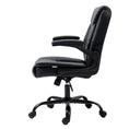 Load image into Gallery viewer, Artiss Office Chair Leather Computer Desk Chairs Executive Gaming Study Black

