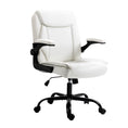 Load image into Gallery viewer, Artiss Office Chair Leather Computer Executive Chairs Gaming Study Desk White
