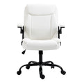 Load image into Gallery viewer, Artiss Office Chair Leather Computer Executive Chairs Gaming Study Desk White
