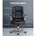 Load image into Gallery viewer, Artiss Kea Executive Office Chair Leather Black
