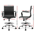 Load image into Gallery viewer, Artiss Office Chair Veer Drafting Chairs Black
