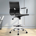 Load image into Gallery viewer, Artiss Office Chair Veer Drafting Chairs Black
