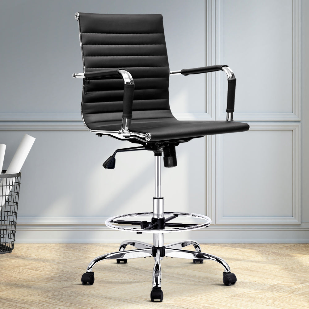 Emily Office Chair Veer Drafting Chairs Black