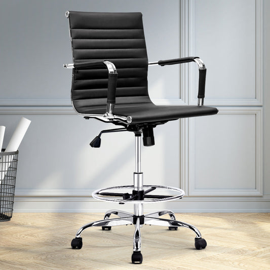 Emily Office Chair Veer Drafting Chairs Black