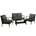 Load image into Gallery viewer, Gardeon Outdoor Furniture Lounge Table Chairs Garden Patio Wicker Sofa Set
