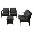 Load image into Gallery viewer, Gardeon Outdoor Furniture Lounge Table Chairs Garden Patio Wicker Sofa Set
