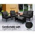 Load image into Gallery viewer, Gardeon Outdoor Furniture Lounge Table Chairs Garden Patio Wicker Sofa Set
