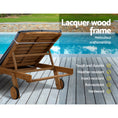 Load image into Gallery viewer, Gardeon Sun Lounge Wooden Lounger Outdoor Furniture Day Bed Wheel Patio Grey
