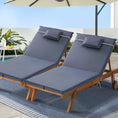 Load image into Gallery viewer, Gardeon Sun Lounger Wicker Lounge Day Bed Wheel Patio Outdoor Setting Furniture
