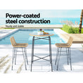 Load image into Gallery viewer, Gardeon 3PCS Outdoor Bar Table Chairs Patio Bistro Set 2 Seater
