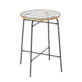 Load image into Gallery viewer, Gardeon Outdoor Bar Table Wicker Dining Bistro Patio Balcony Glass Table Steel
