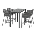 Load image into Gallery viewer, Gardeon 5pcs Outdoor Bar Table Furniture Set Chairs Table Patio Bistro 4 Seater
