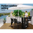 Load image into Gallery viewer, Gardeon 3 PCS Outdoor Bar Table Stools Set Patio Furniture Dining Chairs Wicker
