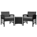 Load image into Gallery viewer, Gardeon Patio Furniture Outdoor Bistro Set Dining Chairs Setting 3 Piece Wicker
