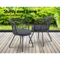 Load image into Gallery viewer, Andy Outdoor Patio Chair and Table - Black
