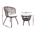 Load image into Gallery viewer, Andy Outdoor Patio Chair and Table - Brown
