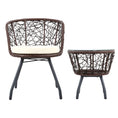 Load image into Gallery viewer, Andy Outdoor Patio Chair and Table - Brown
