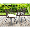 Load image into Gallery viewer, Andy Outdoor Patio Chair and Table - Brown
