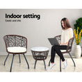 Load image into Gallery viewer, Andy Outdoor Patio Chair and Table - Brown
