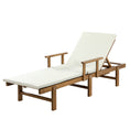 Load image into Gallery viewer, Gardeon Sun Lounge Wood Lounger Outdoor Furniture Umbrella Day Bed Wheel Patio
