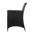 Load image into Gallery viewer, Set of 2 Outdoor Bistro Set Chairs Patio Furniture Dining Wicker Garden Cushion Gardeon
