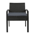 Load image into Gallery viewer, Gardeon Outdoor Furniture Bistro Wicker Chair Black
