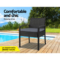 Load image into Gallery viewer, Gardeon Outdoor Furniture Bistro Wicker Chair Black
