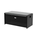 Load image into Gallery viewer, Gardeon Outdoor Storage Bench Box Garden Sheds Tools Wicker Cushion Patio Chair

