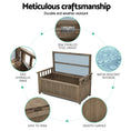 Load image into Gallery viewer, Gardeon Outdoor Storage Box Wooden Garden Bench Chest Toy Tool Sheds Furniture
