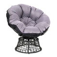 Load image into Gallery viewer, Gardeon Outdoor Papasan Chairs Lounge Setting Patio Furniture Wicker Black
