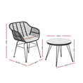 Load image into Gallery viewer, Gardeon Outdoor Furniture Lounge Setting 3-Piece Bistro Set Table Chairs Patio
