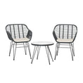 Load image into Gallery viewer, Gardeon Outdoor Furniture Lounge Setting 3-Piece Bistro Set Table Chairs Patio
