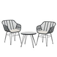 Load image into Gallery viewer, Gardeon Outdoor Furniture Lounge Setting 3-Piece Bistro Set Table Chairs Patio
