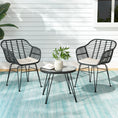 Load image into Gallery viewer, Gardeon Outdoor Furniture Lounge Setting 3-Piece Bistro Set Table Chairs Patio
