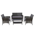 Load image into Gallery viewer, Gardeon Outdoor Furniture Dining Set Outdoor Lounge Setting Rattan Patio Grey
