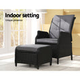 Load image into Gallery viewer, Gardeon Recliner Chair Sun lounge Setting Outdoor Furniture Patio Wicker Sofa
