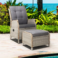 Load image into Gallery viewer, Gardeon Recliner Chair Sun lounge Outdoor Setting Patio Furniture Wicker Sofa
