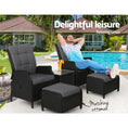 Load image into Gallery viewer, Gardeon Recliner Chairs Sun lounge Setting Outdoor Furniture Patio Garden Wicker
